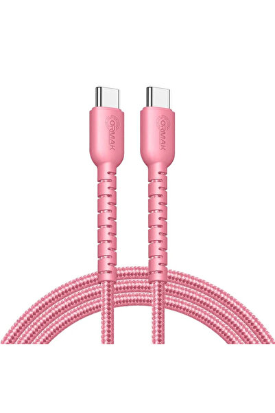 ormak 1-meter Ormak 60W Fast Charging Braided Cable (Typ-C) with a durable de...