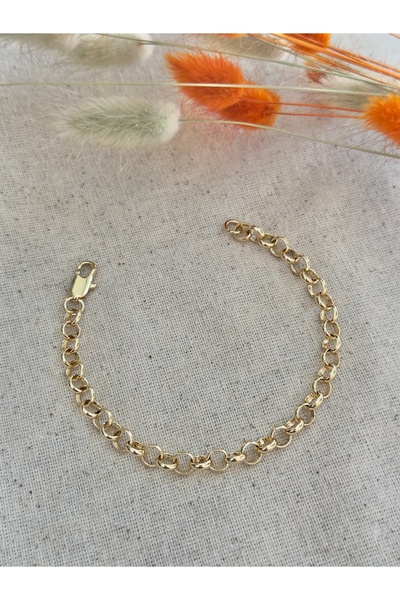 Snartun سوار نسائي من الفولاذ المقاوم للصدأ بسلسلة رفيعة من CM Jewelry باللون...