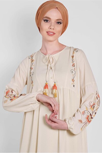 Alvina Flower Embroidered Dress 4292