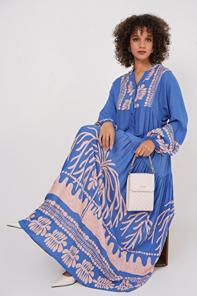 Hiccup Bdart Lined V-Neck Maxi Dress