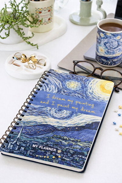 matheon Stickerlı Konuşan Ajanda Spiral | Bütçe Spor Planı Hedef Tablosu Boya...