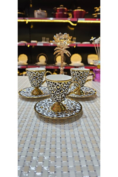 KÖSEOĞLU HOME Kosova Leopar 6 Person Cup Set