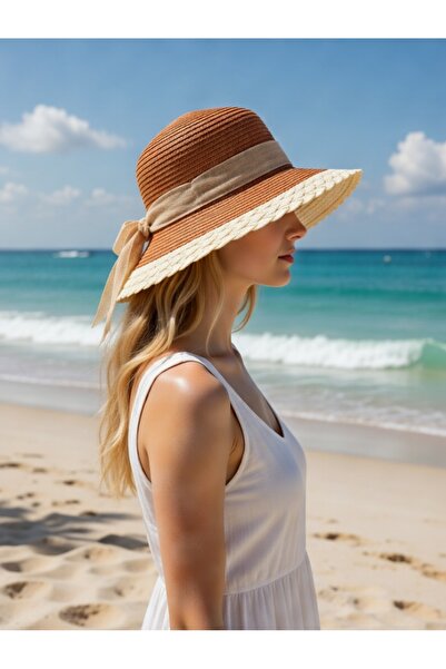 BY SCK Pălărie de paie pentru femei Pălărie de plajă de vară Calitate premium...