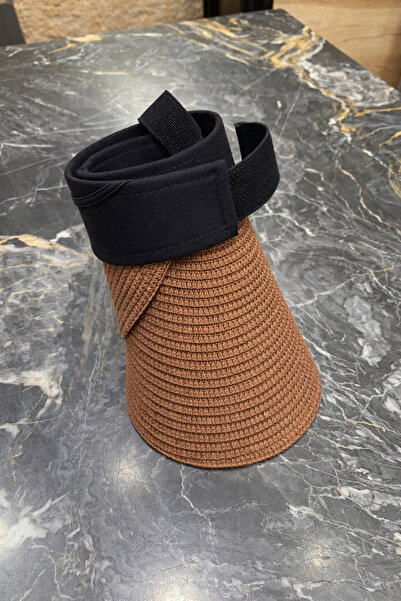 kuru Pălărie pliabilă din paie – Pălărie de vară protecție solară cu bandă re...