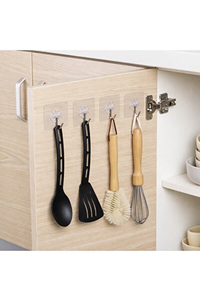 poswicon Ultra Güçlü Yapışkanlı Duvar Askısı Vantuzlu Şeffaf Duvar Askısı Yap...