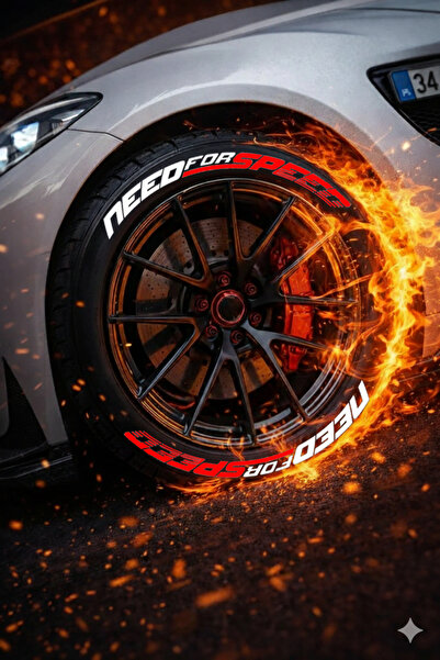 bombtire ملصق نيدفورسبيد للدراجات النارية والسيارات بتصميم إطارات السيارات، 4...