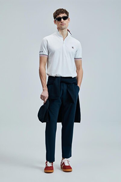 Lufian Ανδρικό μπλουζάκι πόλο Eros Smart Λευκό