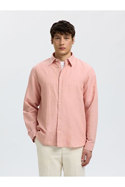 SELECTED Bluse aus Leinengemisch Regular Fit