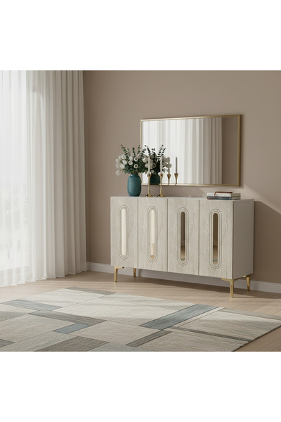 zetuna home KA1206BTG KONSOL, ÇOK AMAÇLI DOLAP, KAHVE KÖŞESİ VE TV SEHPASI BE...