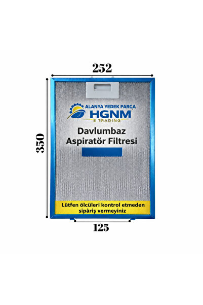 Home 25×35 cm Davlumbaz Yağ Filtresi 250x350 mm Aspiratör Süzgeç Kaset Tel Fi...