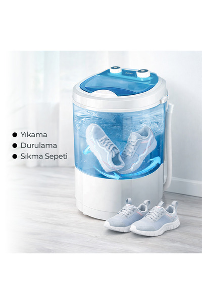 Bood Mc-70 Taşınabilir Mini Çamaşır Makinesi 3 Kg