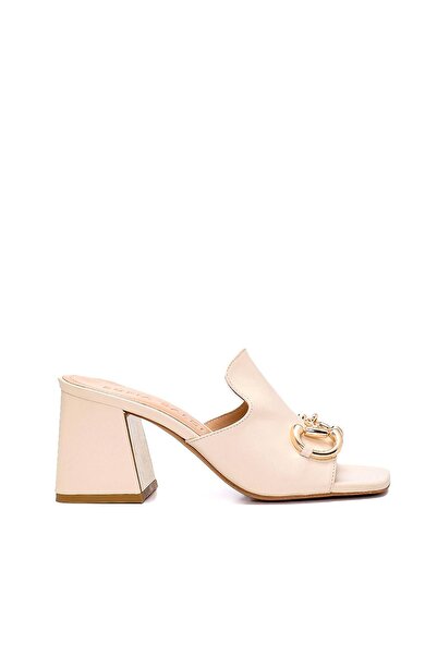 Sofia Baldi MARTINA BEYAZ HAKİKİ DERİ Kadın TOPUKLU TERLİK