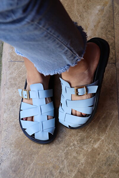 diya shoes Gvanta Women's Slippers Cage Model Daily Metal Accessory Soft Insole