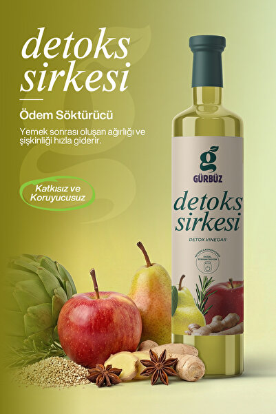 Gürbüzden Detox Sirkesi Doğal Fermantasyon 500 Ml