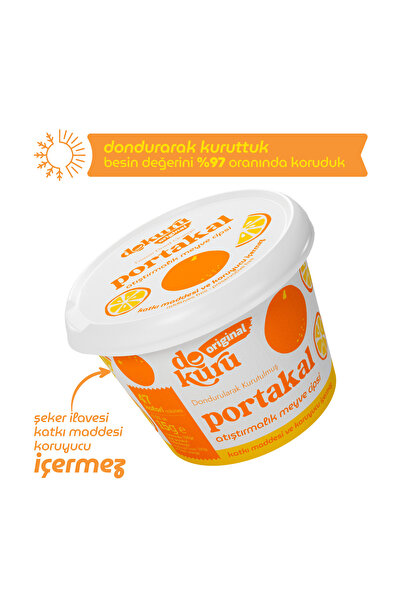 dokuru Portakal Kuru Meyve Cipsi - Dondurularak Kurutulmuş Freeze Dried Çıtır Portakal