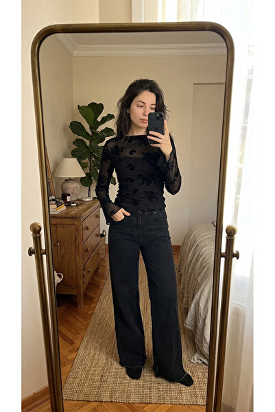 Premium Dark Antresite Push up Flared Pants