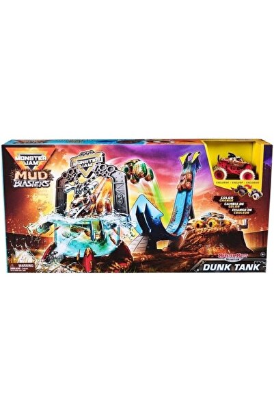 SPIN MASTERR Σετ παιχνιδιού Monster Jam 1:64 Mud Blasters Dunk Tank, πολύχρωμ...