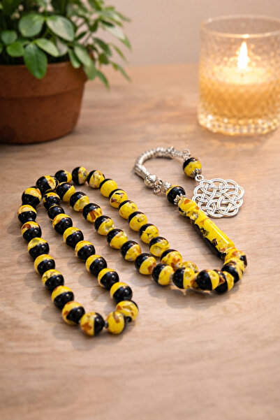 NAMAT Bakelite 45 count prayerbead rosary with stainless steel tassel