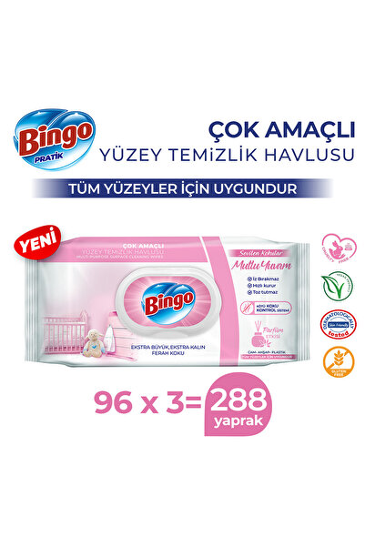 Bingo Prosoape de curățare a suprafețelor, Arome îndrăgite, Casă fericită, 96...