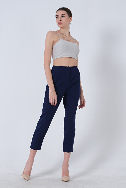 Feminist Yüksek Bel Pantolon Lacivert 03030062