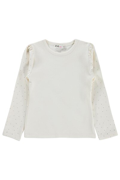 Civil Girls Tricou Stoned pentru copii 6-9 ani - Alb murdar 9-10 ani