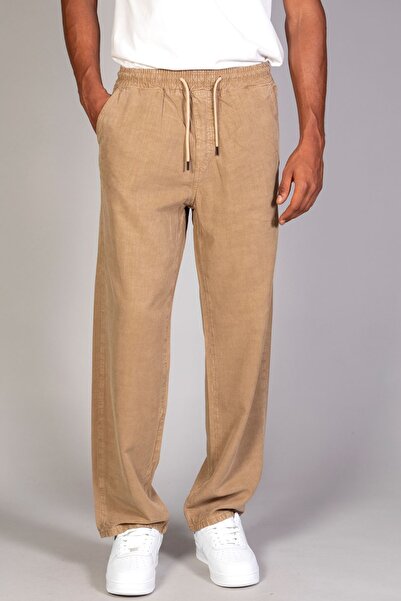 LTC Jeans Men's Super Comfortable Tencel Fabric Camel Baggy Trousers with Ela...