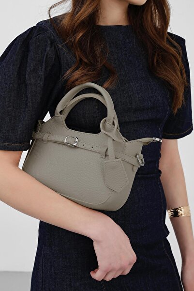 Shule Bags Geantă crossbody Osa cu detaliu curea, bej