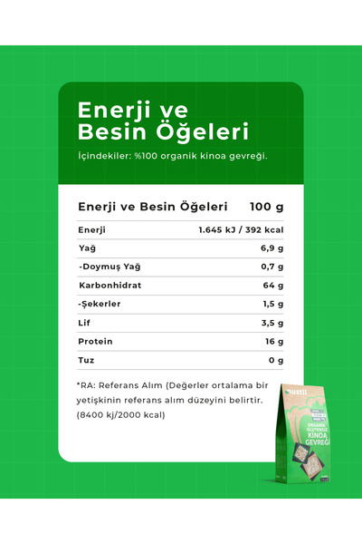NUSTİL Organik Glutensiz Kinoa Gevreği 250g