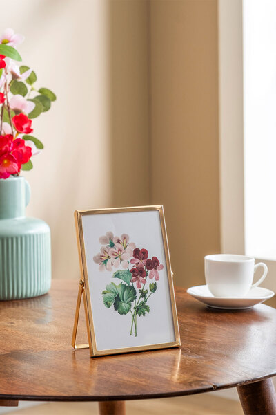 Eq deco Golden Line 10x15 Fotoğraf Çerçevesi Masaüstü Dekoratif Çerçeve