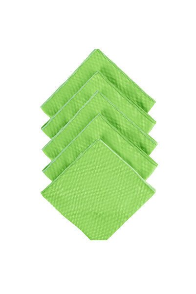 CAQA HOME Πανί καθαρισμού και γυαλίσματος από μικροΐνες, 5 τεμαχίων, πράσινο,...