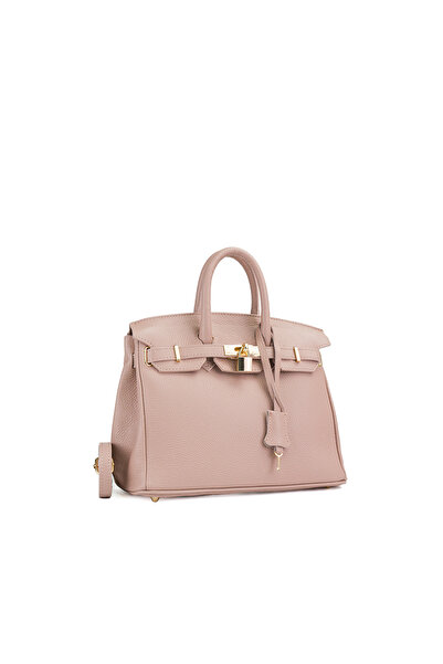 Posete Fagaras Poseta Piele Baby Edith - Fucsia, Geanta Casual din Piele Natu...