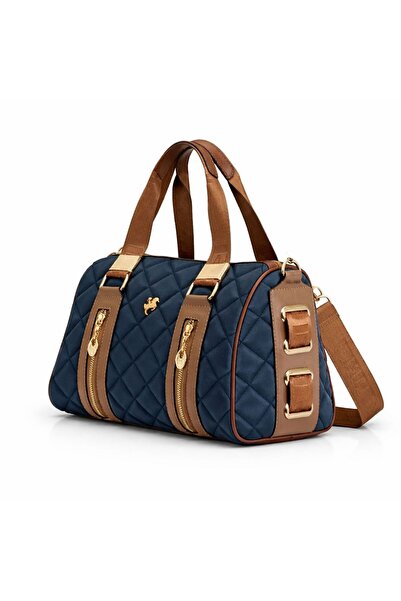 POLO BAG Miami Polo Women's Sand 4-Compartment Adjustable Long Strap Handbag ...