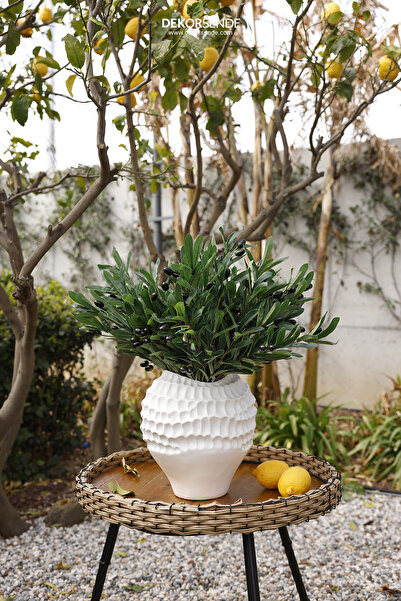 Dekorsende Yapay Zeytin Dalı 60 Cm