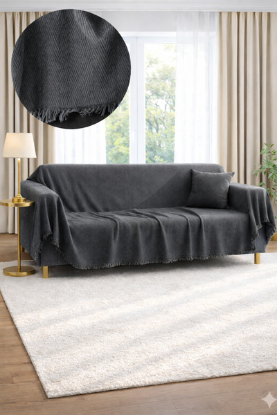 SEVHOME CONCEPT % 100 Pamuk Kolları Örten Koltuk Örtüsü 180 x 300 cm- Kaymaz,...