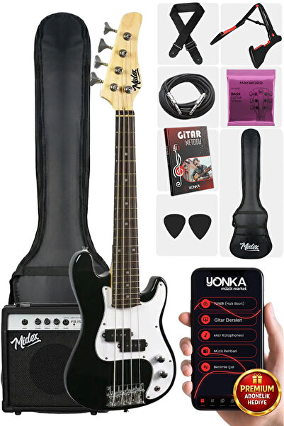 Midex CBG-380BK 38 İNÇ 7/8 Ebat 10-14 Yaş Arası Genç ve Çocuk İçin Amfili Bas...