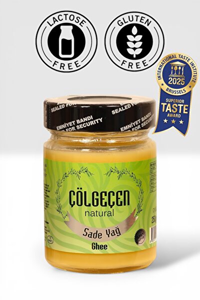 Çölgeçen Natural Sade Yağ (GHEE) 250 Gr Glutensiz, Laktozsuz, Kazeinsiz, Katk...