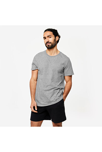 Domyos Men's Sports T-Shirt - Gray - 100 sportee