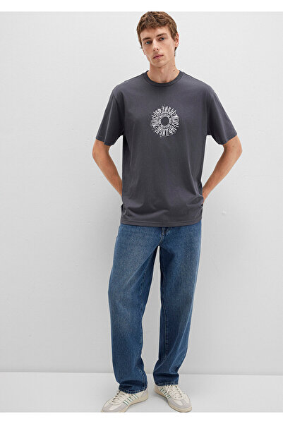 Mavi Istanbul-T-Shirt mit Rückendruck, lockere Passform / lockerer, bequemer ...