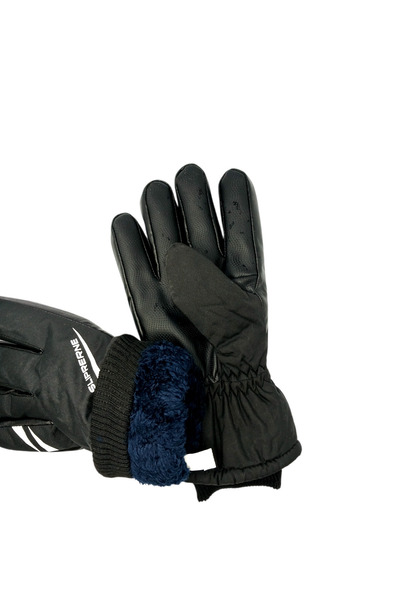 Mustran L-Xl Men's Wide Fit Ski & Motorcycle Gloves – Waterproof, Fur Lined, Winter