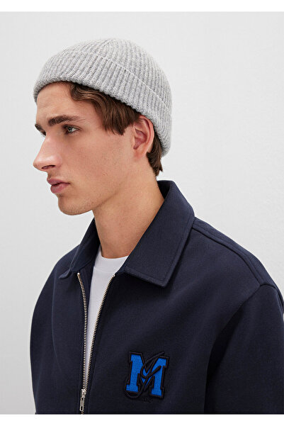 Mavi Yün Karışımlı Gri Bere 0912010-23854