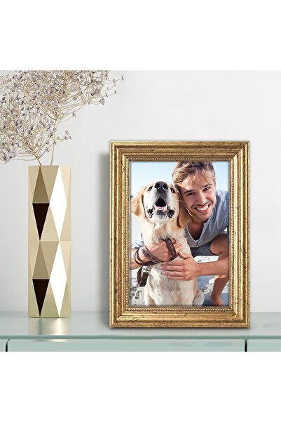 ASTERA 13X18 cm Classic Gold Color Wooden Photo Frame