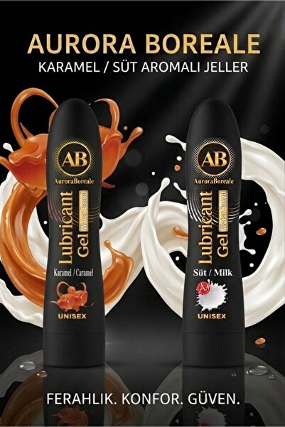 AuroraBoreale Premium A Plus Karamel Aromalı Süt Aromalı Lubricant Jel Kayganlaştırıcı Gel