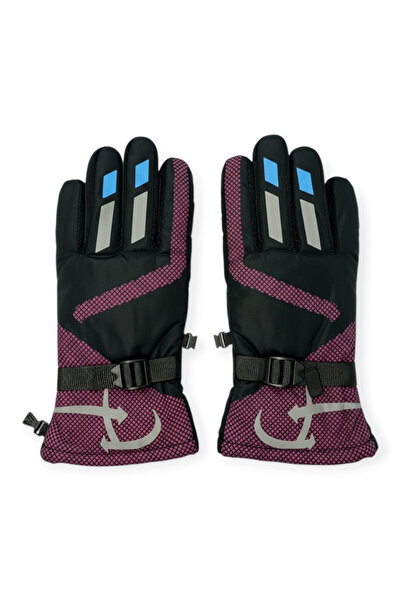 Mustran Furry Children's Windproof Winter Gloves Thermal for Ages 7-10