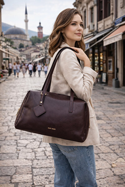 dukidasoturkiye Wine Women's Daily Shoulder Bag |   Wine Mt1557