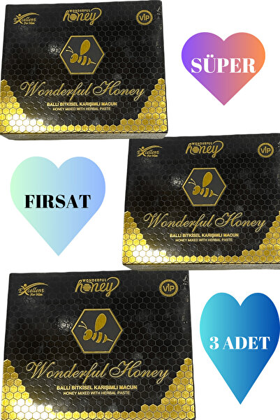 Genel Markalar 2 Kutu Wonderfull Honey (AFRODİZYAK) Ballı Macun 15 G X 12 Adet