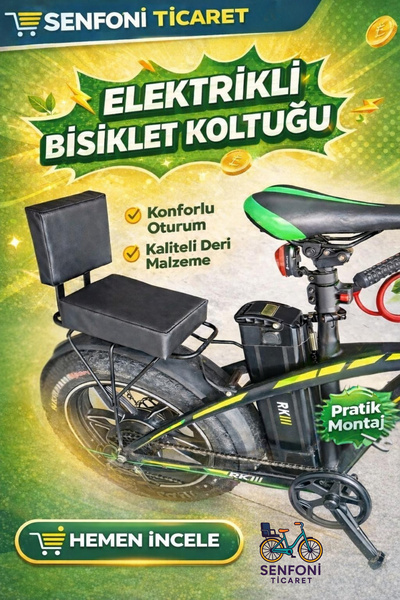 RKS Elektrikli Bisiklet Koltuk, Deri Bisiklet Koltuk, Elektrikli Bisiklet Sel...