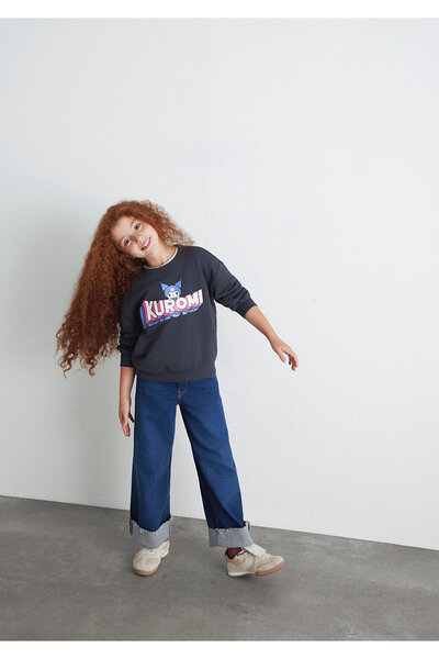 Mavi Kuromi Baskılı Antrasit Sweatshirt 7S10139-70087