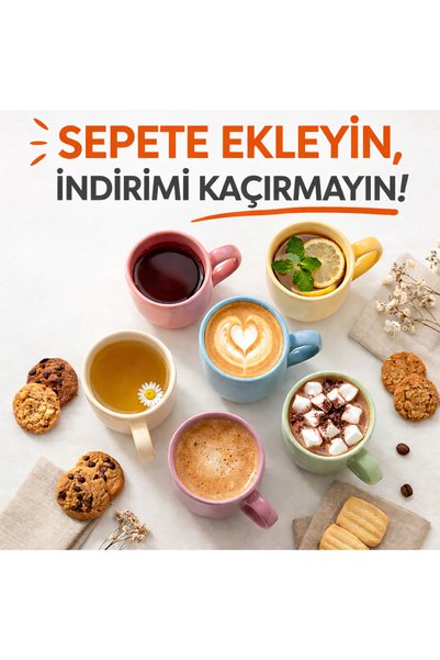 EMBazaar Soft Mug Set 6'li Kahve Çay ,nescafe,double Espresso,double Türk Kahvesi ,kupa Seti Fincan Takımı