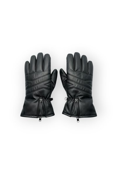 Suyutti L-XL İçi Kürklü Motosiklet Günlük Kullanım Kışlık Eldiven - Fermuarlı, Tokalı Stil Detaylı Model