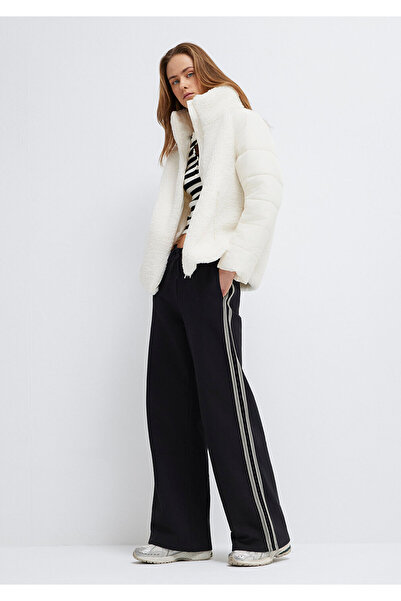 Mavi Schwarze Jogginghose mit Streifendetail 1011182-900